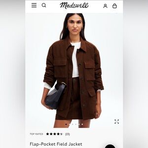 Madewell Brown Flap-Pocket Field Jacket XL